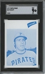 1977 Topps #197 Ed Ott 9 card progressive proof.